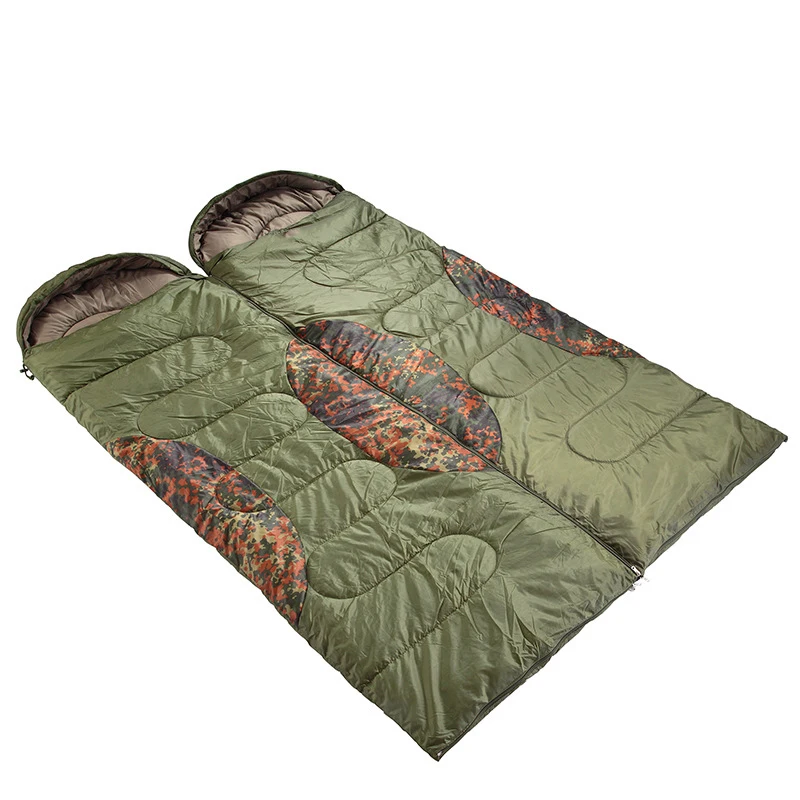 

Camp Double person Adult rectangular Spell free Noon break camouflage Outdoor sleeping bag Sleeping bag