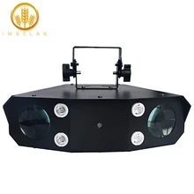 Imrex лазерный стробоскопический светодиодный светильник с двумя головками сканирующий лазерный эффект диско-свет Многофункциональный сценический DJ диско-светильник