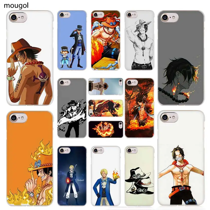 

MOUGOL sabot ace one piece Fashionable transparent Case Cover for iPhone XS Max XR X 6 6s 7 8 Plus 5 5s SE 5c 4 4s