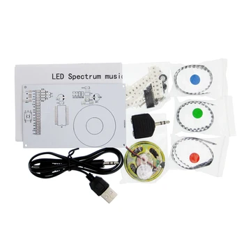 

LED Music spectrum display production making kit led Flashing lights DIY kit with case