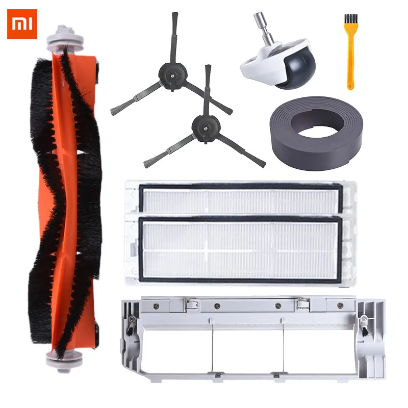 

9PCS Mi Roborock Robot Vacuum Cleaner Accessories Parts Main Brush Side Brush Filter Wheel Main Brush Cover Comb