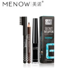 MENOW Miele карандаш для глаз черный и коричневый комплект из 3 быстросохнущих Стойкая подводка для глаз