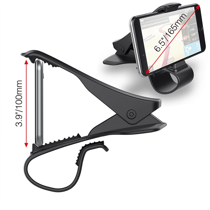 Dashboard Car Phone Holder for iPhone XHuawei P20 Lite Clip Mount Holder Mobile Phone Holder Stand for GPS Cell phone holder    (10)