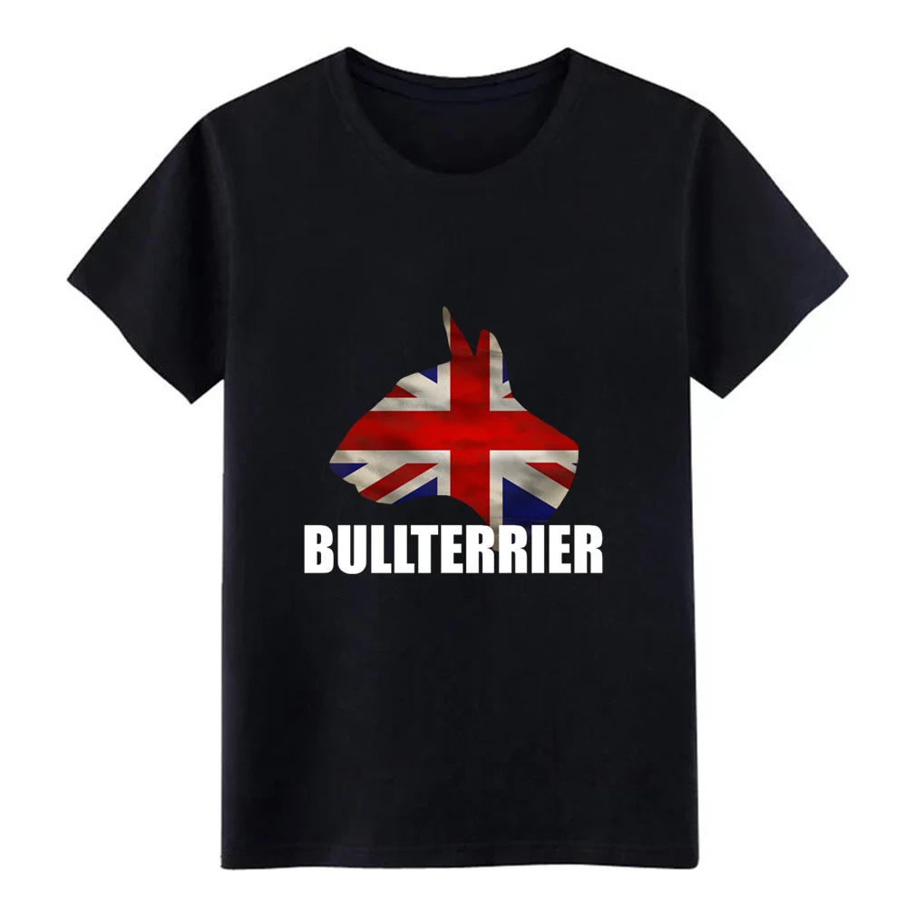 BULLTERRIER логотип флаг GB белая футболка с буквенным принтом собаки Дизайнерская