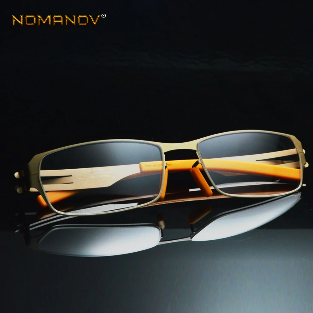 Brez spajkalnega spoja brez vijaka Ultra lahek okvir po meri narejena optična očala za kratkovidnost, fotohromna od -1 do -6