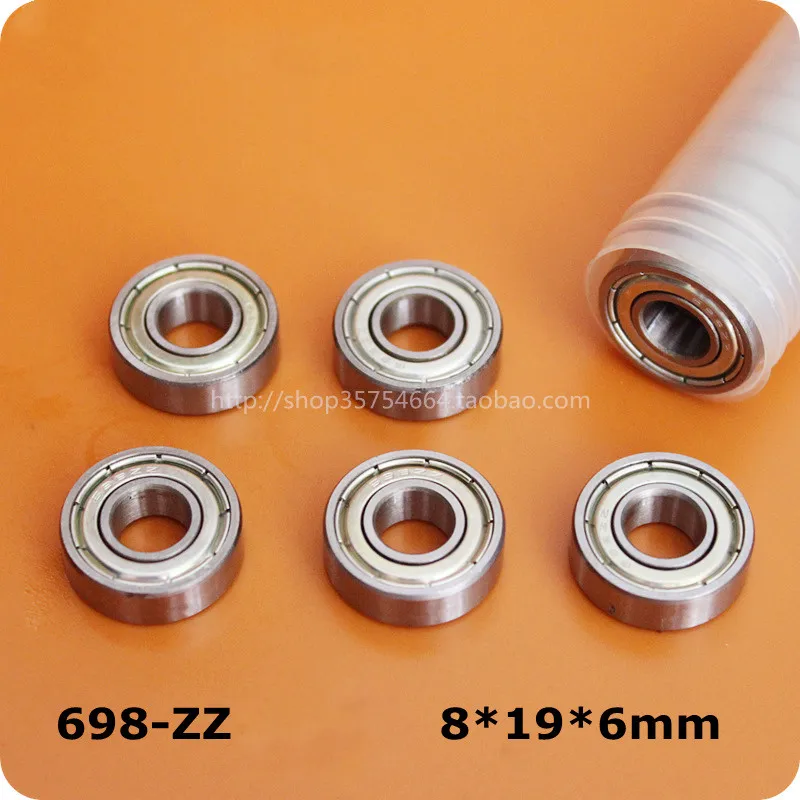 

[CM698ZZ-P2]10PCS Free Shipping bearing steel R-1980ZZ 698-2Z bearing 8mm*19mm*6mm steel ball bearing