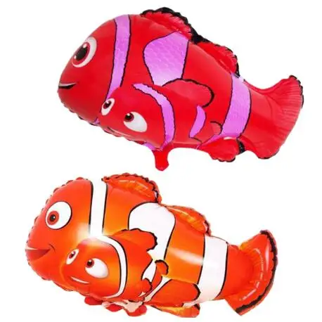 50pcs/lot 45*51cm small clown fish balloons nemo fish helium balloons ...