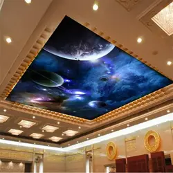 Обои 3d росписи для гостиная Star Planet Вселенная пространство обои с планетой Фотообои