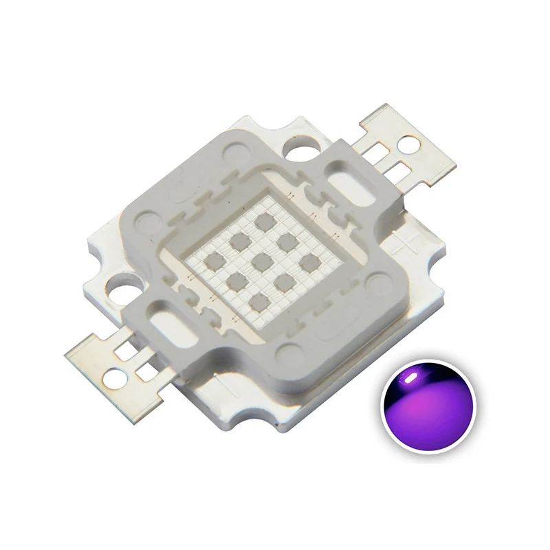 Светодиодные кристаллы UV 1 Вт 3 5 10 30 50 100 395 нм фиолетовые светодиодные