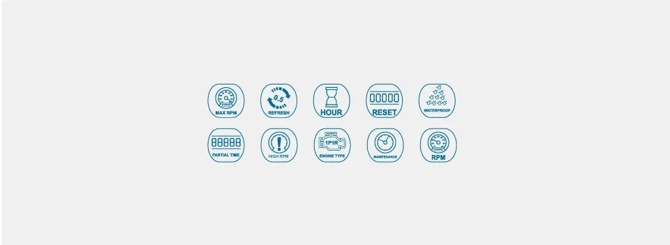 Индуктивный Tach счетчика для бензинового двигателя мотоцикла морской снегоход гидроцикл цепная пила Моторная Лодка ATV Ван