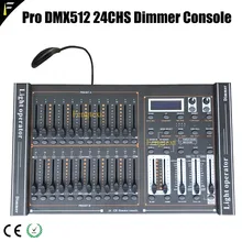 Сценический светильник 24 каналов DMX 512 затемнения консоли 24CH всего 48 воспроизведения фейдера диммер контроллер с светодиодный светильник для подключения