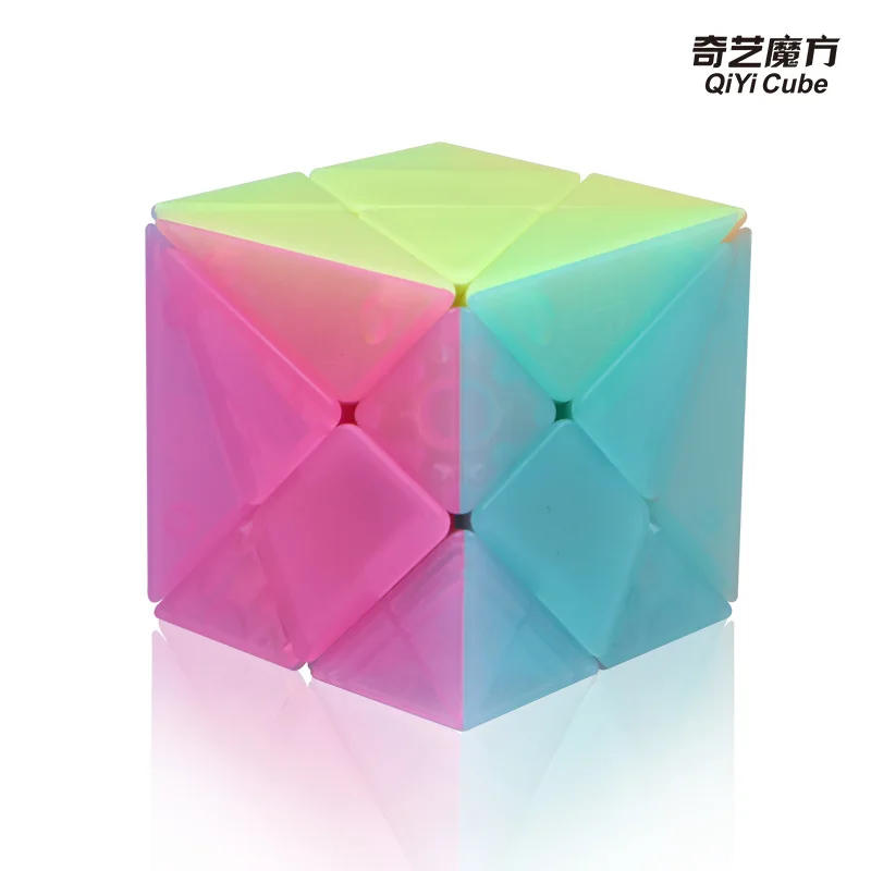 Educativos para Criança Kits de Treinamento do Cérebro Qiyi Geléia Eixo Cubo Mágico Brinquedos Adulto Jogando Stickerless 5 Cérebro Adulto Jogando Cubo Stickerless