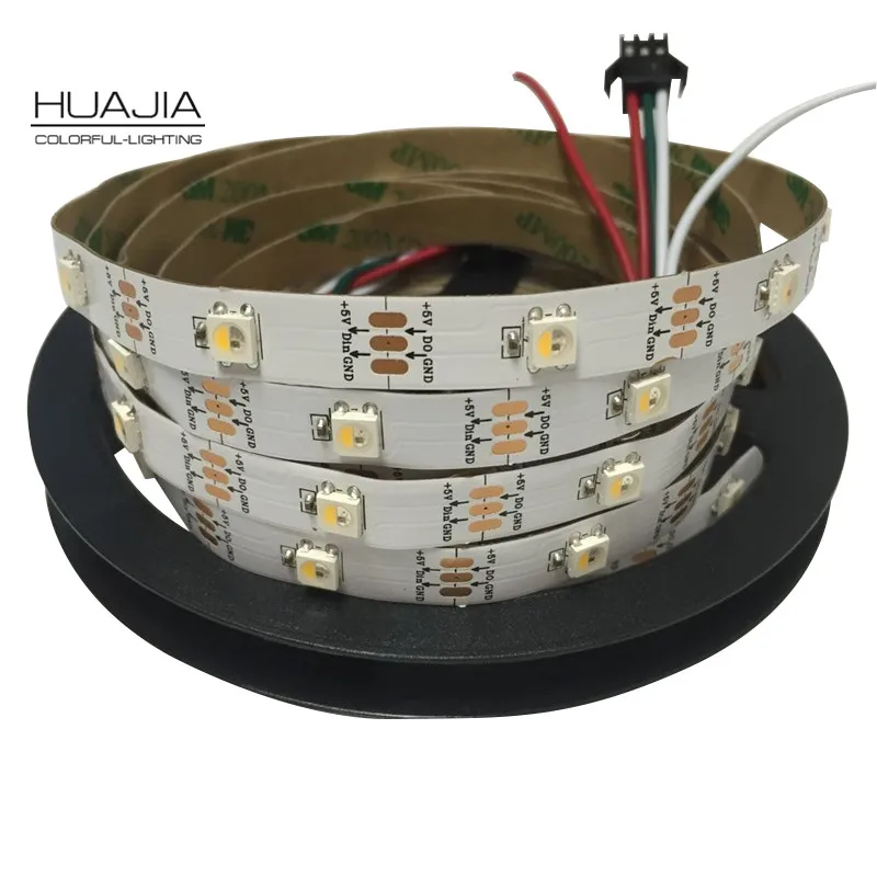 

1m 2m 5m SK6812 RGBW (similar ws2812b)30/60/144 leds/m Individual Addressable LedSk6812 Flexible Pixel Strip IP30/IP65/IP67 DC5V