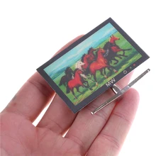 Кукольный дом lcd ТВ-игрушка мини мебель тв-игрушка плоский экран съемный телевизор 5,9X4,5 см