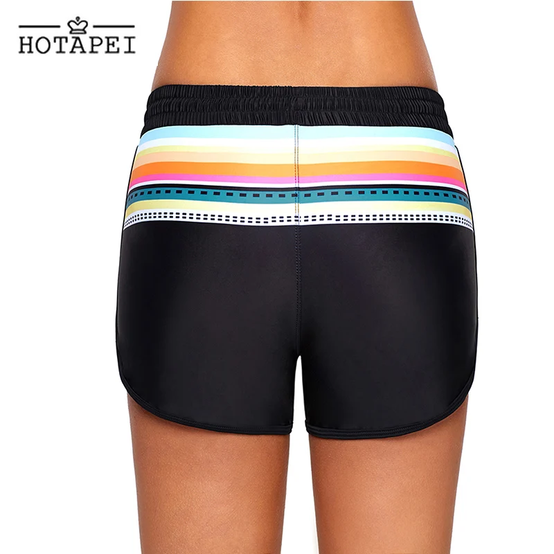 Hotapei جديد إمرأة مجلس السراويل مخطط طباعة الأسود الرباط السروال السباحة L410571 الاستحمام الشاطئ تصفح برايا العرق ركض سيدة Hotapei جديد إمرأة مجلس السراويل مخطط طباعة الأسود الرباط السروال السباحة L410571 الاستحمام الشاطئ تصفح برايا العرق ركض سيدة