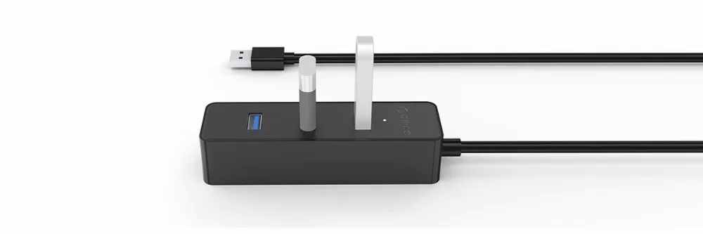 ORICO питание от шины USB 3,0 с VL812 Чипсет 4 Порты и разъёмы HUB для ноутбука/Ультрабук-черный (W5PH4-U3)