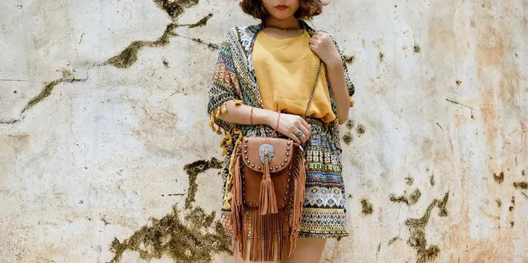 New Vintage Bohemian Fringe Messenger Crossbody Bag Purse Women Tassel Boho Hippie Gypsy Fringed Tote Handbag Womens (37)