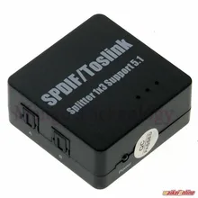 2016 with IR Remote Control SPDIF/TosLink Digital Optical Audio 3×1 Switchers Selector 3 IN 1 Toslik Switcher