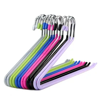 

15 Pcs/Lot Heavy Duty Slacks Trousers Hangers Open Ended hanger Organizers, Non Slip Colorful Metal Pants Towel Rack