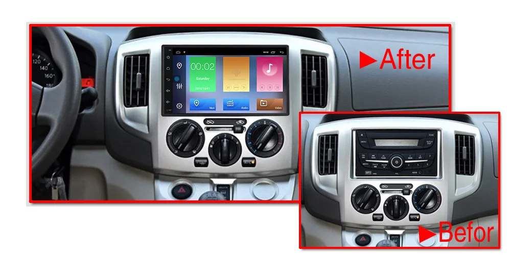 Flash Deal Full touch 2+32G Android 9.1 Car radio multimedia player GPS Navigation for universal support FM WIFI USB SD video OBD DAB RDS 7