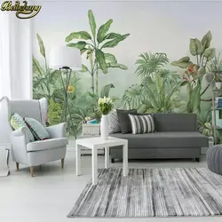Beibehang на заказ растение банановое дерево 3D настенная Фреска настенная бумага пейзаж фото фрески настенная бумага 3D комната настенная