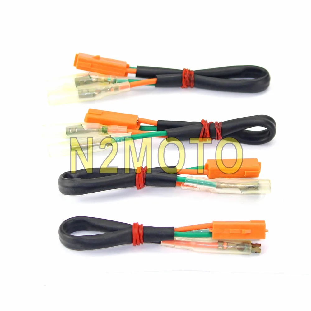 4x Turn Signal Adapter Plug Indicator Wire Plugs Connector for Kawasaki