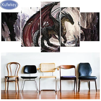 

5D diy Diamond painting dragon,Diamond Embroidery cartoon mosaic full square/round rhinestone pictures,needlework,5d puzzle,arts