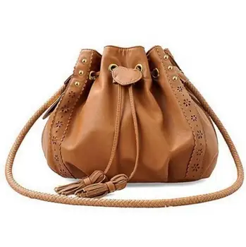 

stacy bag 100416 new hot women handbag female small tassel bucket bag