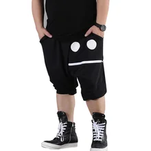 Шорты больших размеров с заниженным шаговым швом новые мешковатые шаровары в стиле хип-хоп спортивные шорты свободные шорты для скейтборда