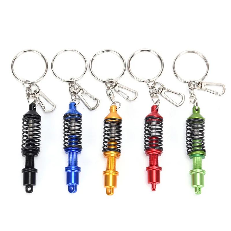 Suspension Keychain Key Chains Ring Keyrings Car Auto Coilover Spring Shock Absorber For Car