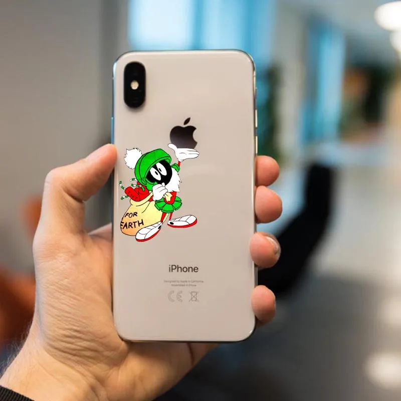 Мягкий Силиконовый ТПУ чехол marvin the martian Looney Tunes для iPhone 11Pro XS MAX XR X 10 5 5S SE 6 6S 7 8 Plus