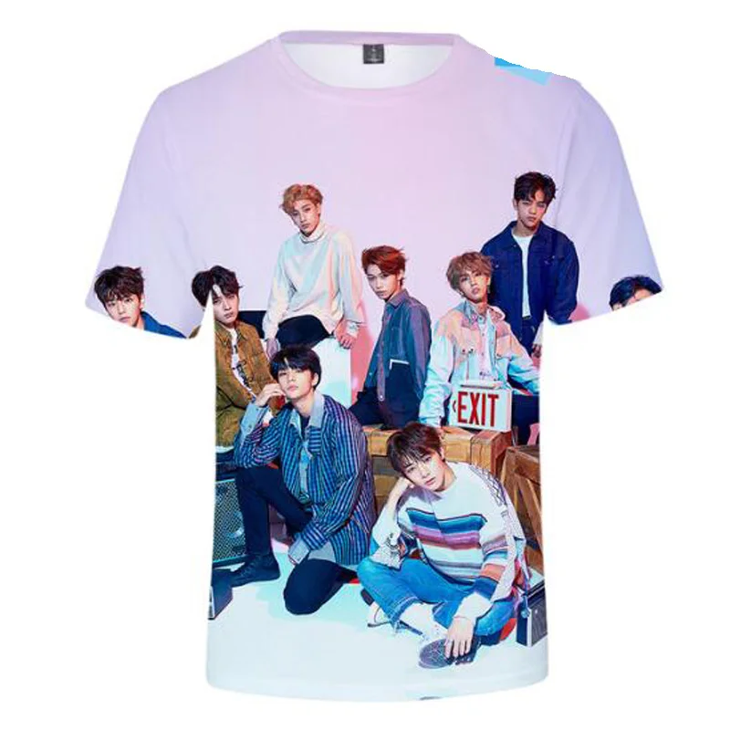 Футболка K POP KPOP для детей 3d альбом футболка MINHO JISUNG WOOJIN CHANGBIN FELIX StrayKids женская