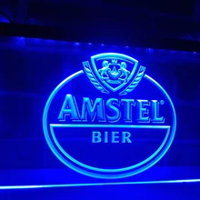 LA024-Amstel пивной бар светодиодный неоновый свет знак домашнего декора ремесла