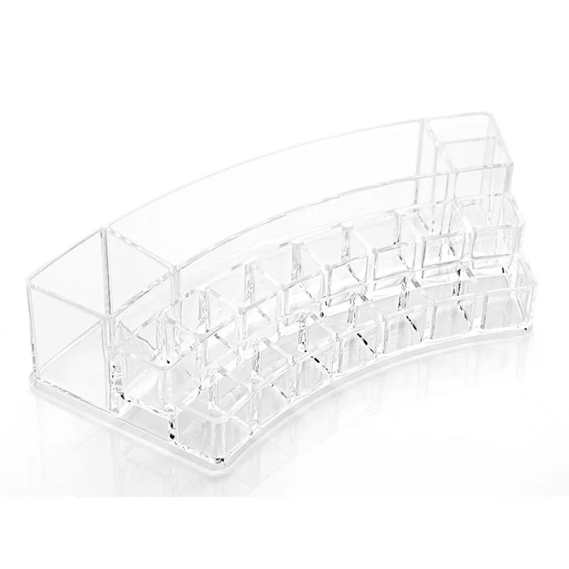 3Tiers Fashion Acrylic Cosmetic Storage Box Display Stand For Nail Polish Lipstick Shelf Rack Holder Women Makeup Organizer Case7