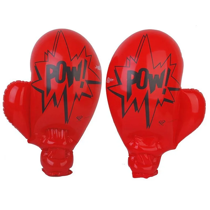 1 Pair Red Inflatable Boxing Gloves PVC Toys Sports Children Inflatable Toys for Birthday Party Supplies Kids Pool Beach Toys (8)