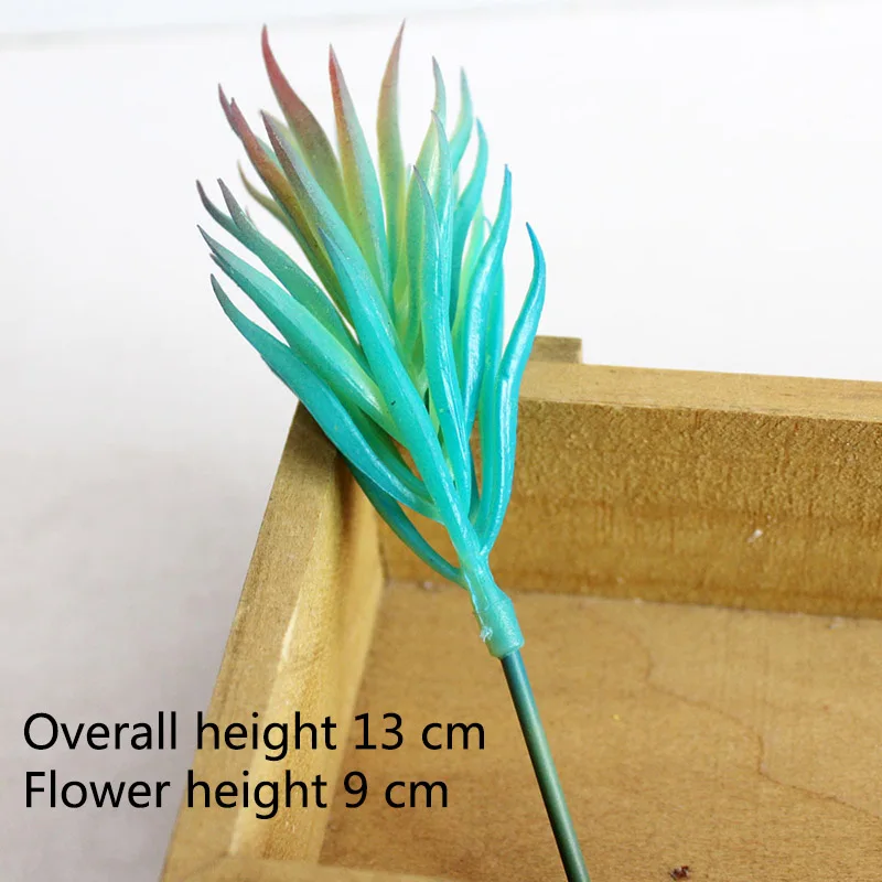Искусственный DIY синий суккулент кактус алоэ искусственные садовые домашние декоративные растения - Цвет: 2