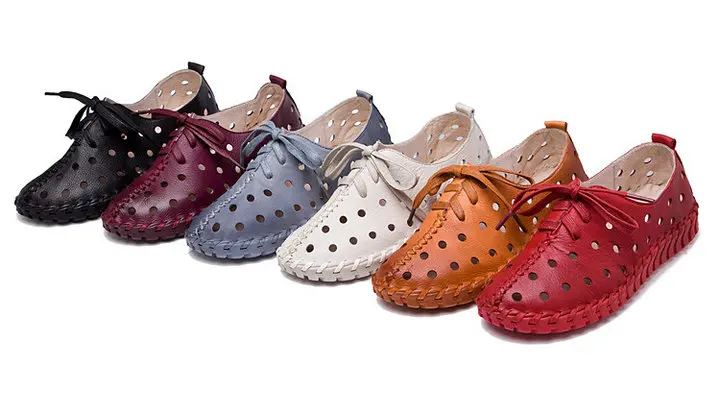 Sneakers Casual Women Flats Shoes Summer Women Hot Authentic Leather Comfortable Shoes For Female Footwear (1)