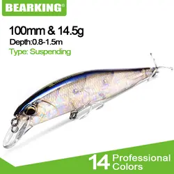 Bearking бренд 1 шт. 10 см 14,5 г Жесткий Рыбалка приманки Crank Bait погружения 0,8-1,5 м для рыбалки на озерах и реках Воблер для карпфишинга приманки