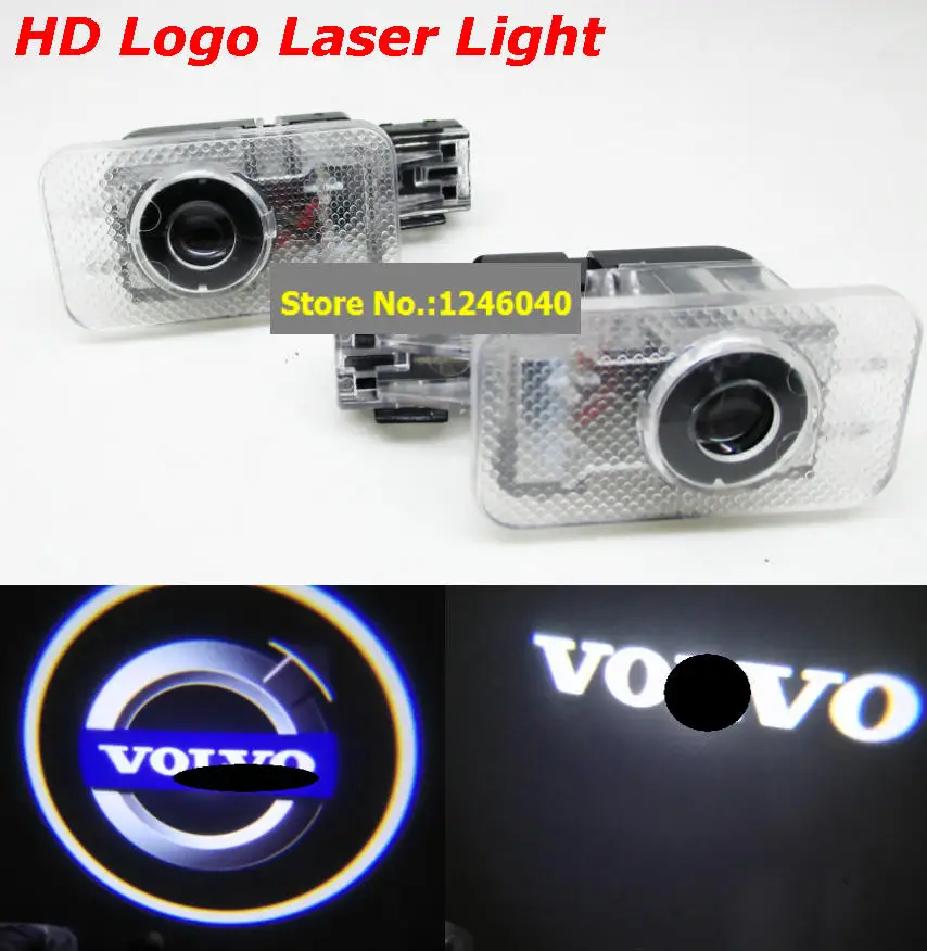 

2PCS LED Car Door Welcome Light Logo Projector lens light lamp for VOLVO S80 60 S60 S80L S60L V60 V40 XC60 XC90