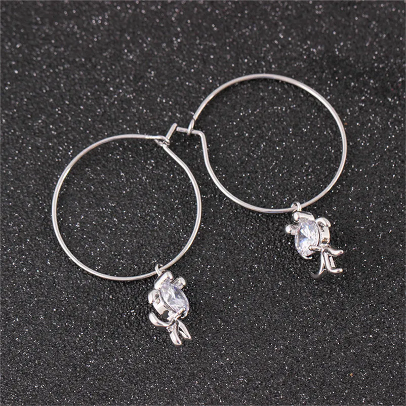 2018 Fashion Earrings for women Bridal Necklace Earring suit Full drill Water droplet Jewelry Gift Boucle d'oreille 5Y24#N (4)
