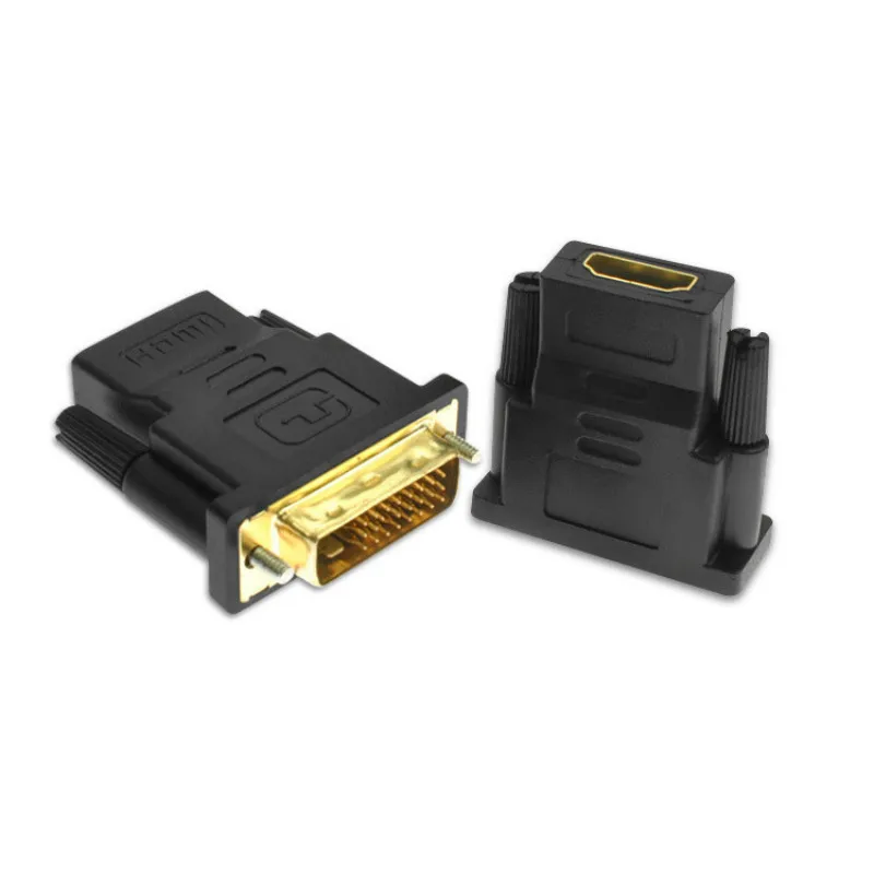 DVI 24+ 1 к HDMI адаптер 24 К позолоченный штекер DVI Мужской к HDMI Женский двойной конвертер 1080P для HDTV проектор монитор