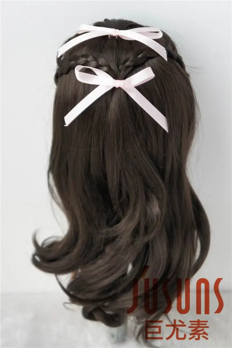JD323 9-10 дюймов(23-25 см) Синтетический мохер куклы парики Blyth кукла сложная коса парик для принцессы