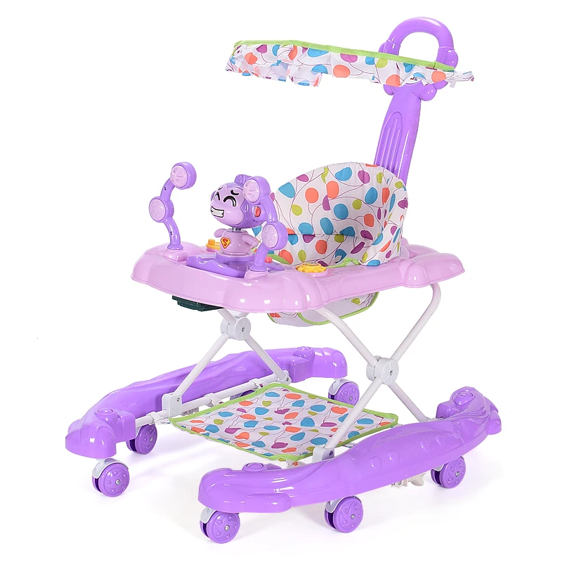 

Infant Baby Walkers 5 Level Adjustable Height Toddler Baby Activity Walkers with Wheels Activity Walker Car Walker Assistant