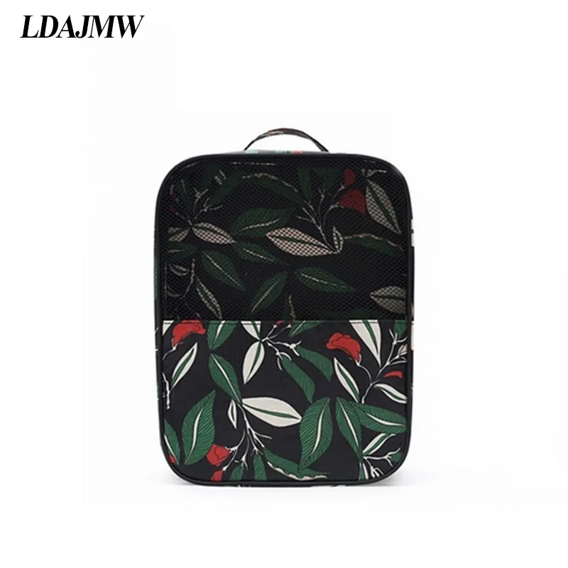 

LDAJMW Waterproof Portable Cosmetic Organizer Makeup bag Travel Shoes Storage Tote Toiletries Laundry Shoe Finishing Pouch Bag