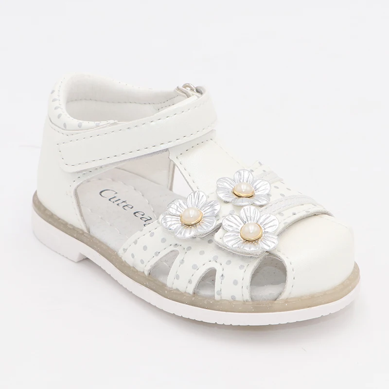 Sandálias de Couro do Plutônio da Criança Sapatos da Menina do Bebê Bonito Águia Verão Meninas Crianças Sapatos Fechados Toe Sandálias Ortopédicas Tamanho 21-26 Novo 2020 19 Mamãe e Bebê