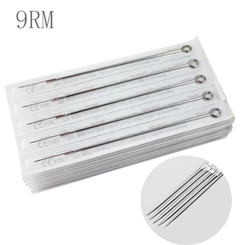 

YILONG 50PCS Professional Tattoo Needles9RM Round Magnum Curved Tattoo Needles Medical Stainless Steel Material Free Shipping