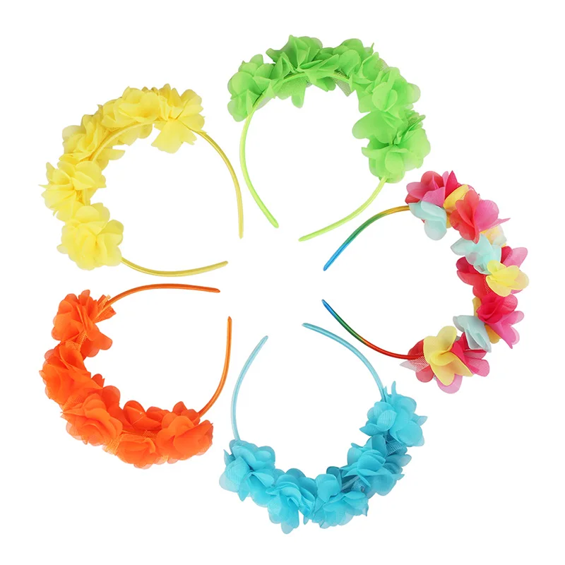

Candygirl Flower Floral Headband Women Girls Wedding Head Wreath Bridesmaid Bridal Headhoop Headdress Cute Crown Headwear