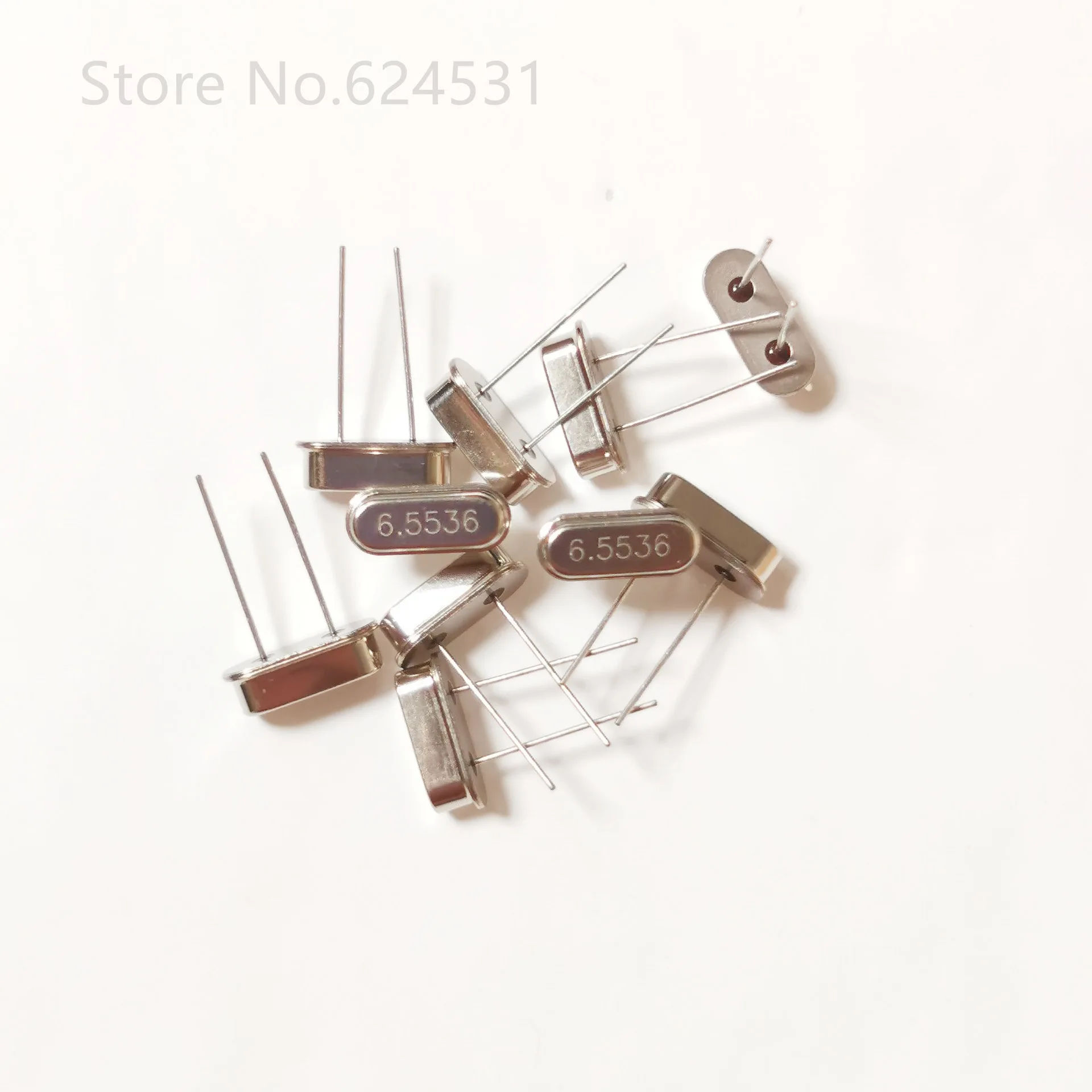 10pcs HC-49S In-Line Passive Quartz Crystal 6.5536MHZ Resonator