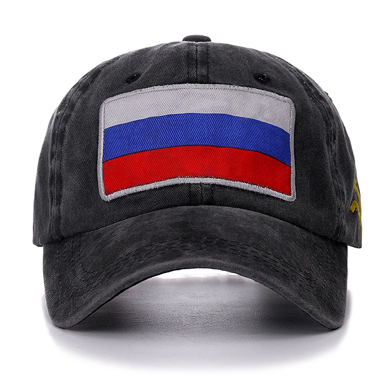 Года сезон весна-лето бейсболка кепка русский бейсболка с флагом высокое качество промывают хлопок шляпа дешевые CCCP кепка мужская женская