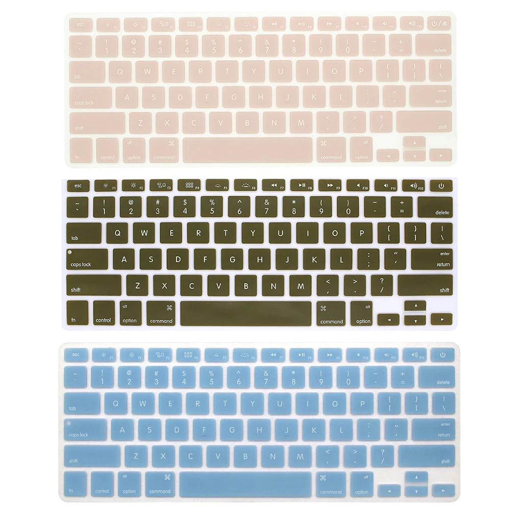 Клавиатура для ноутбука, чехол для macbook air 13 pro 15 дюймов A1466 A1502 A1278 A1398, Силиконовая накладка для клавиатуры, цветная защитная пленка